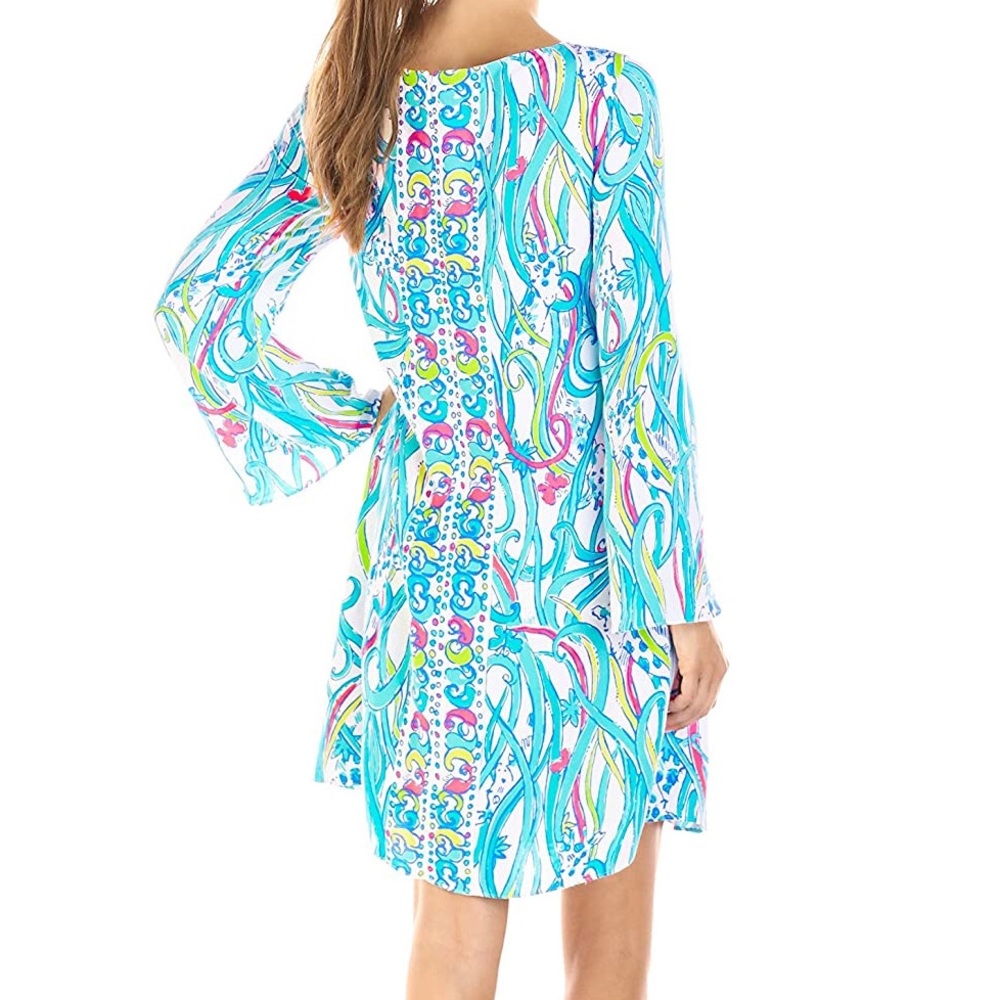 Lilly Pulitzer Collette Tunic Dress Giraffe Print - Picture 4 of 8
